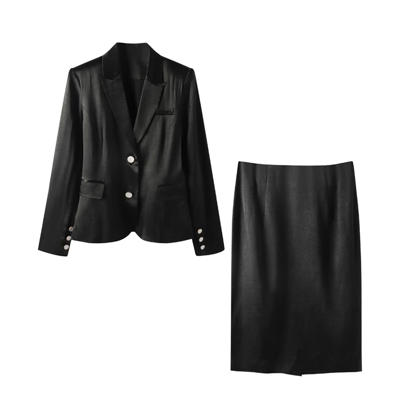 2352-凡诗琪FEARCHARIA-时尚潮流休闲裙子套装2023新款套装外套