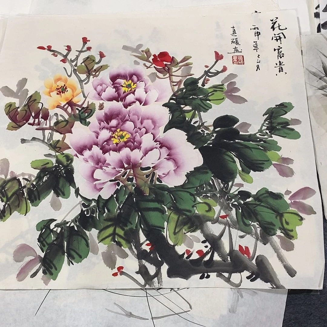 国画画画真的画画画