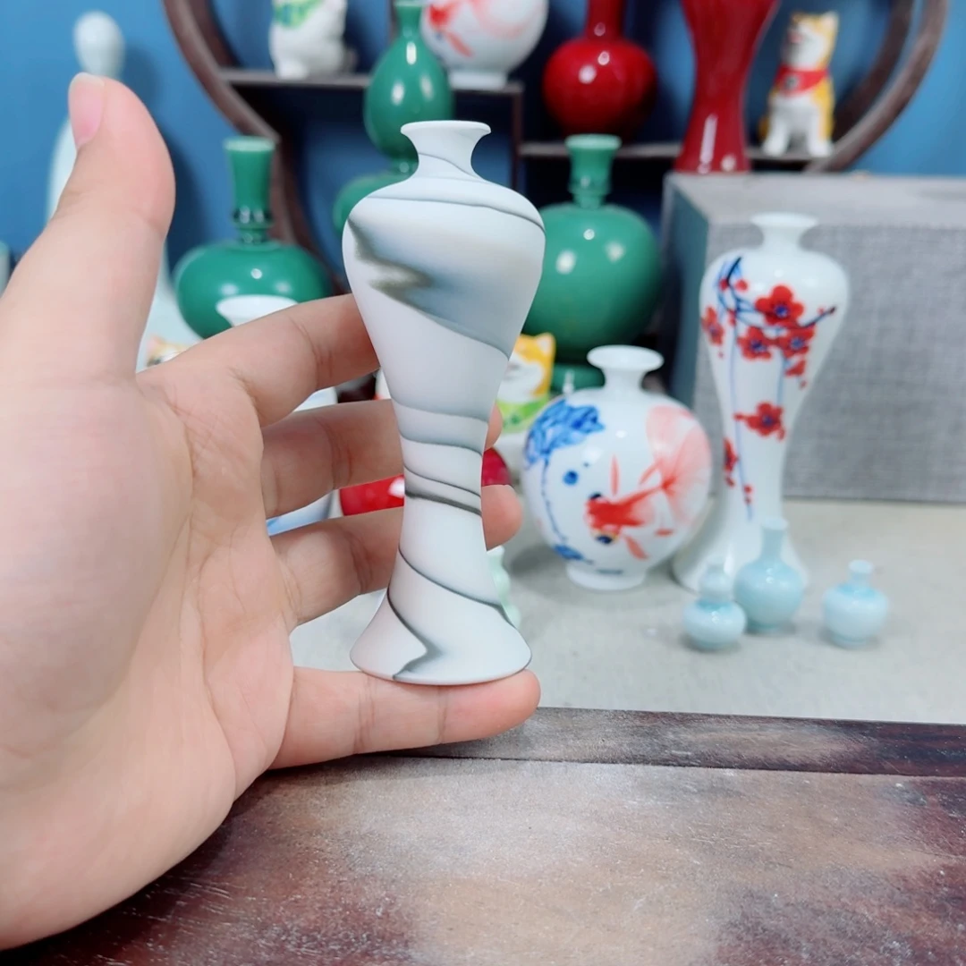 陶瓷手工小花器摆件