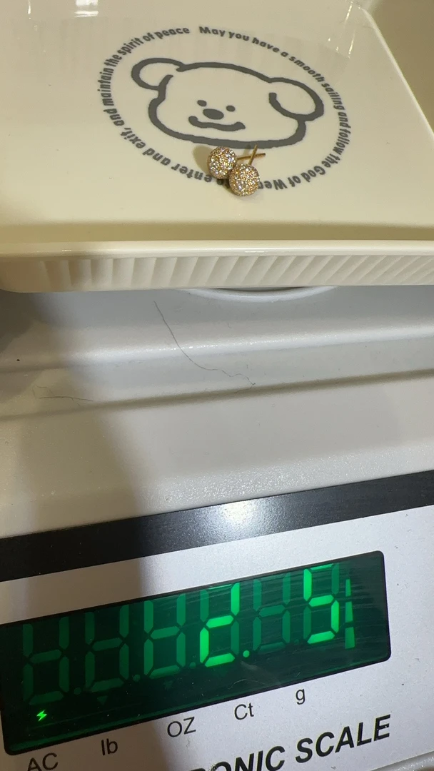 足金精品工艺耳饰