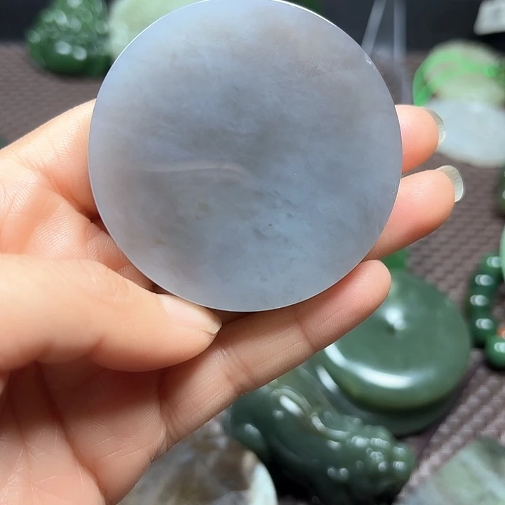 和田玉珠宝半成品未镶嵌蚩*