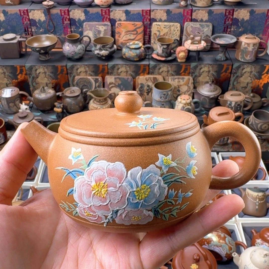 茶壶紫砂200ml原矿精工半手