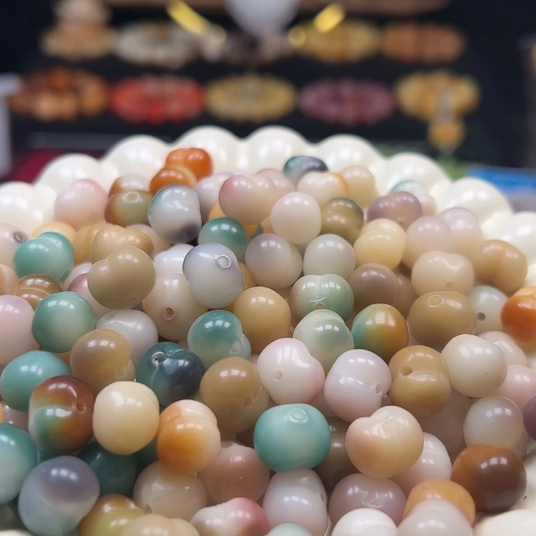 菩提根/象牙果手串卡13紫水晶多宝屁桃20颗