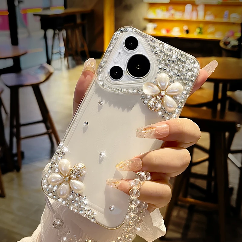 适用华为Pura70pro+手机壳5闪钻p80全包防摔60透明手机壳苹果13