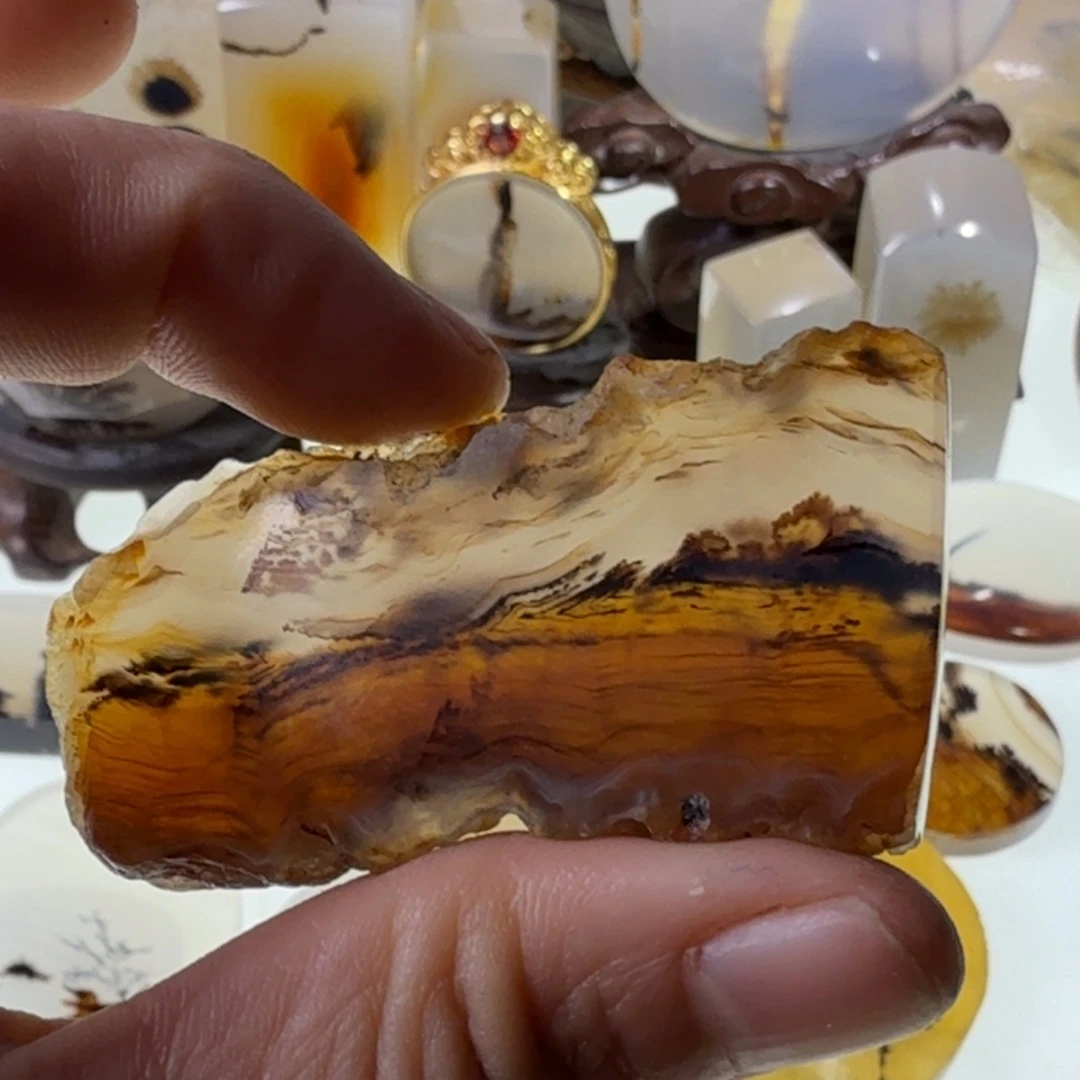 玛瑙/玉髓未镶嵌珠宝半成品