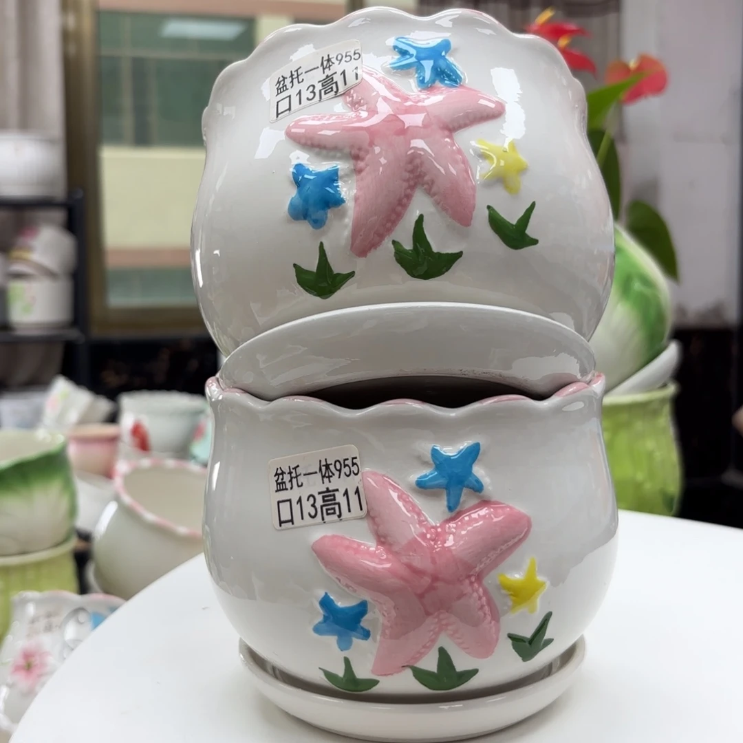 @夏西陶瓷花盆@@5955