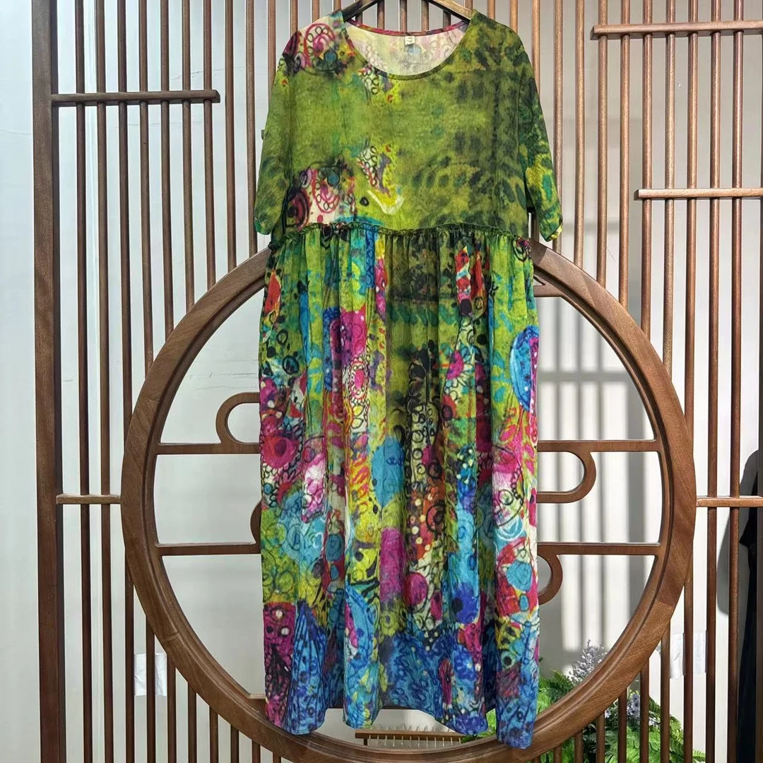 2694新款春夏时尚减龄气质显瘦连衣裙QZ