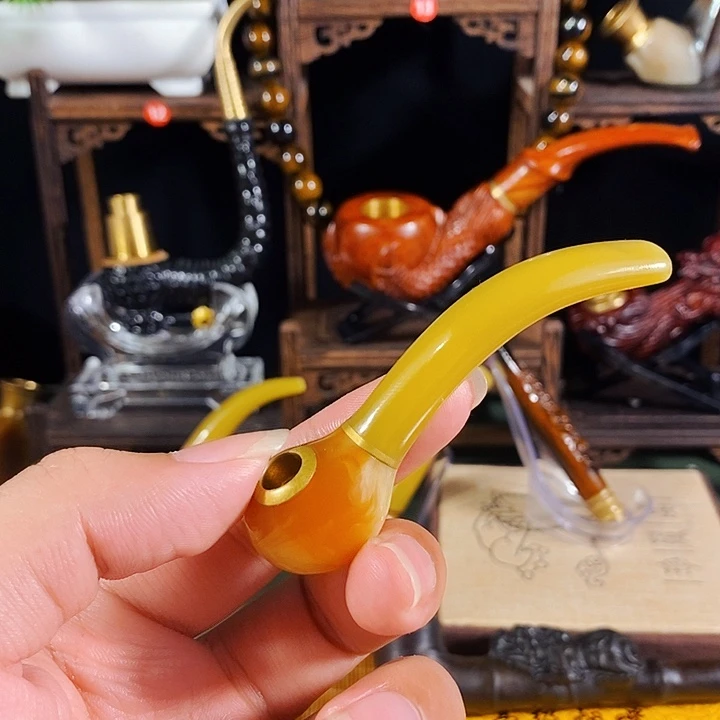 高端定制金丝楠烟嘴