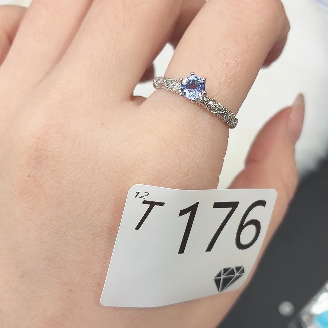 银S925镶嵌坦桑石珠宝奇石