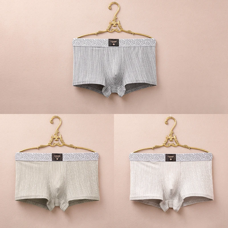 贾鲁萨加高端时尚秋季男士纯棉平角大码运动短裤全棉四角内裤