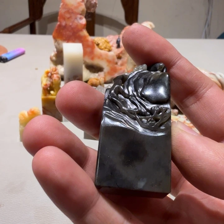 缘***来印石寿山石尼姑楼