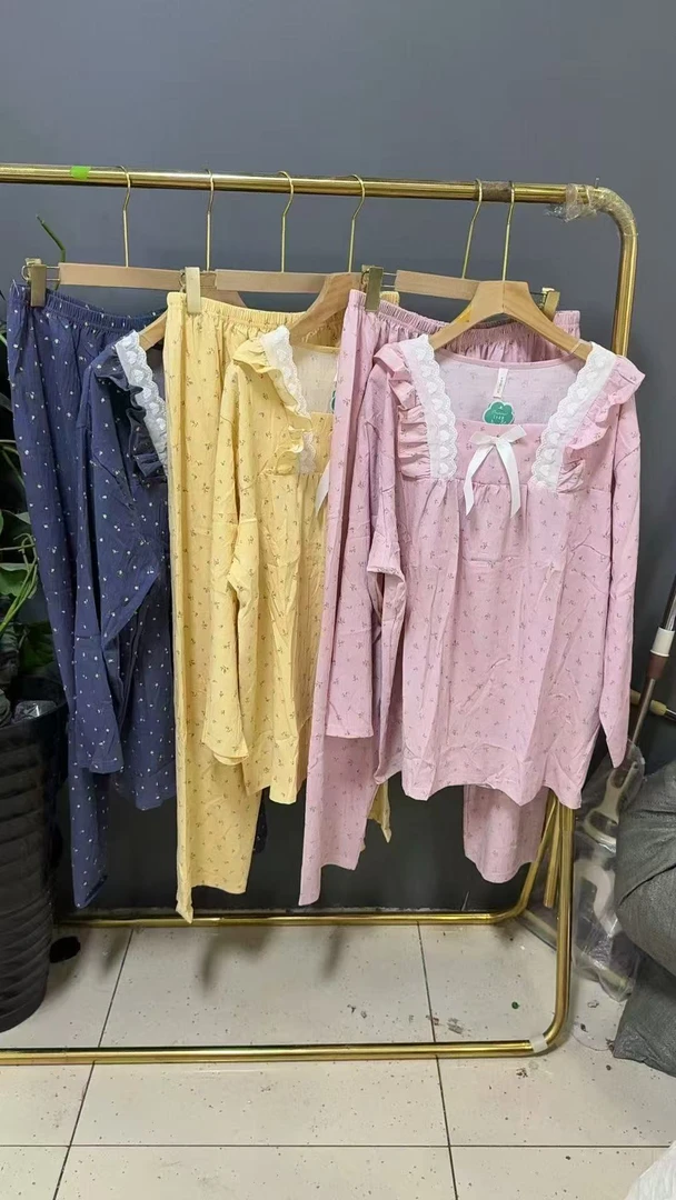 彤彤家新款秋季长袖睡衣家居服套装
