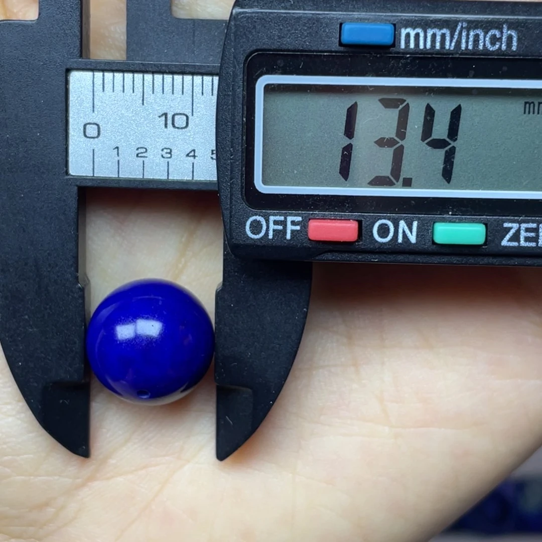 青金石未镶嵌13mm单珠东****黎