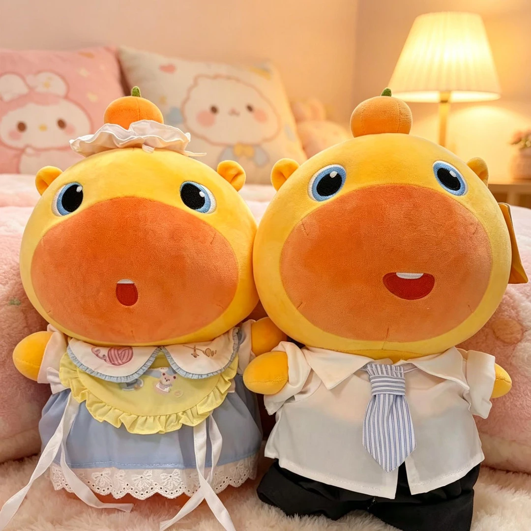 可爱水豚噜噜衣服14岁套装换装玩偶毛绒玩具公仔生日礼物仅衣服