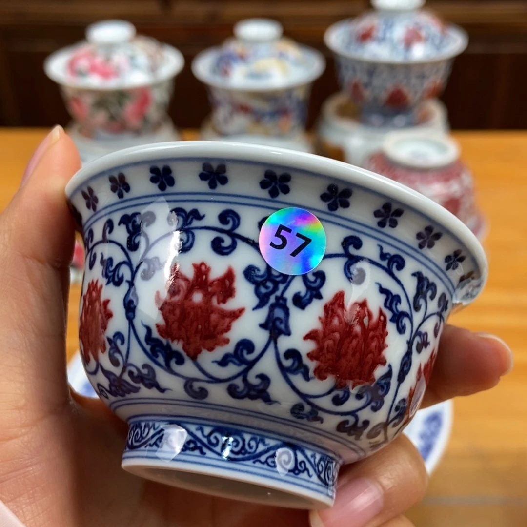 手绘现代茶具非古董