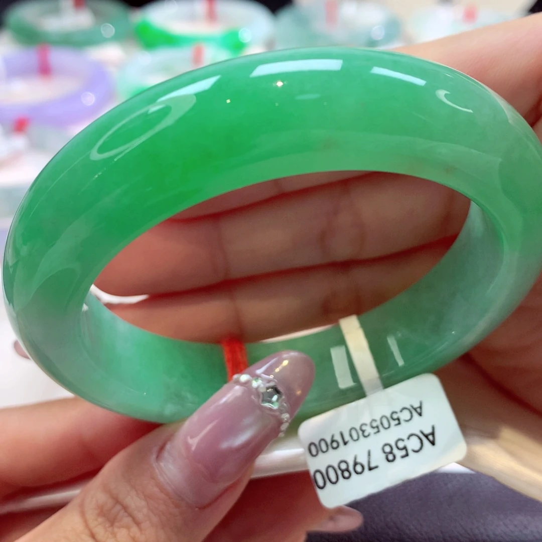 未镶嵌手镯翡翠宽版28号66