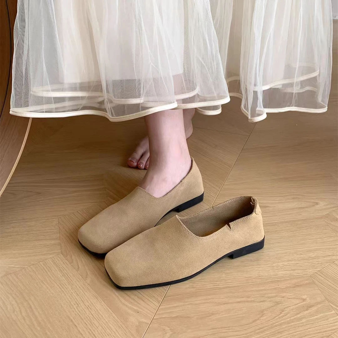 838-1 秋季新款女士休闲一脚蹬平底鞋