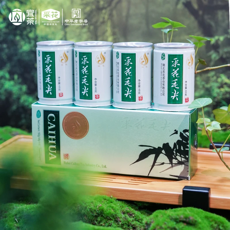 采花【2025新茶现货】特级毛尖礼盒名茶品韵竹贡毫特级茶192g