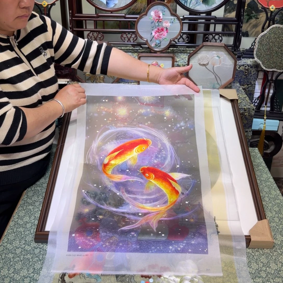 刺绣手工苏绣工艺制作技艺精湛