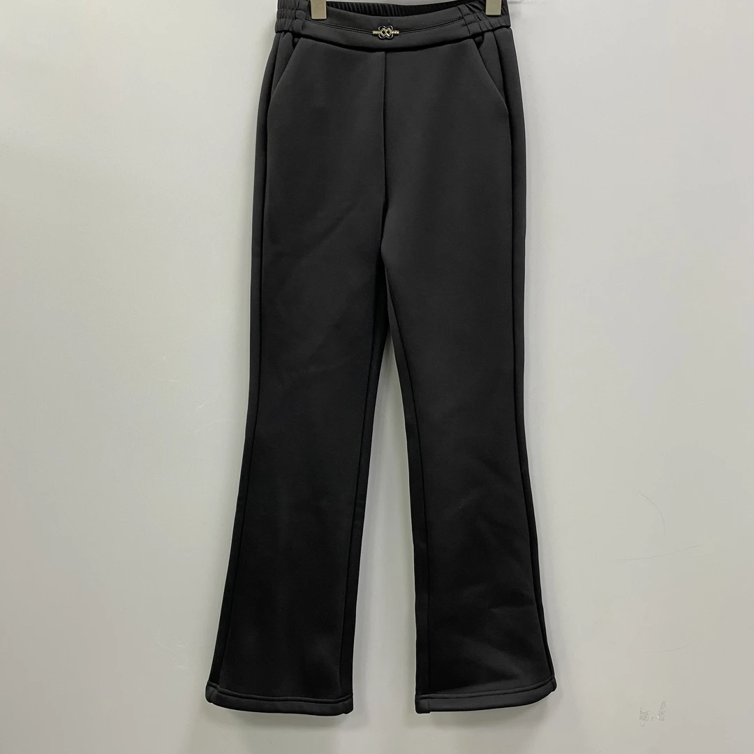 5801#新款女装加绒微喇裤