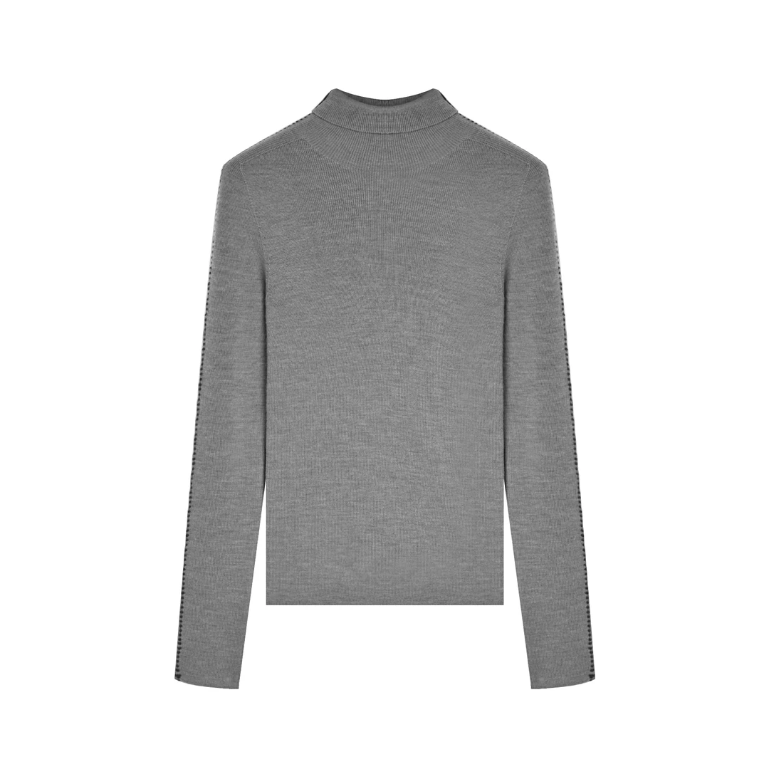 毛针织衫秋冬新款设计师长袖毛衣气质时尚套头毛衫9A51M015