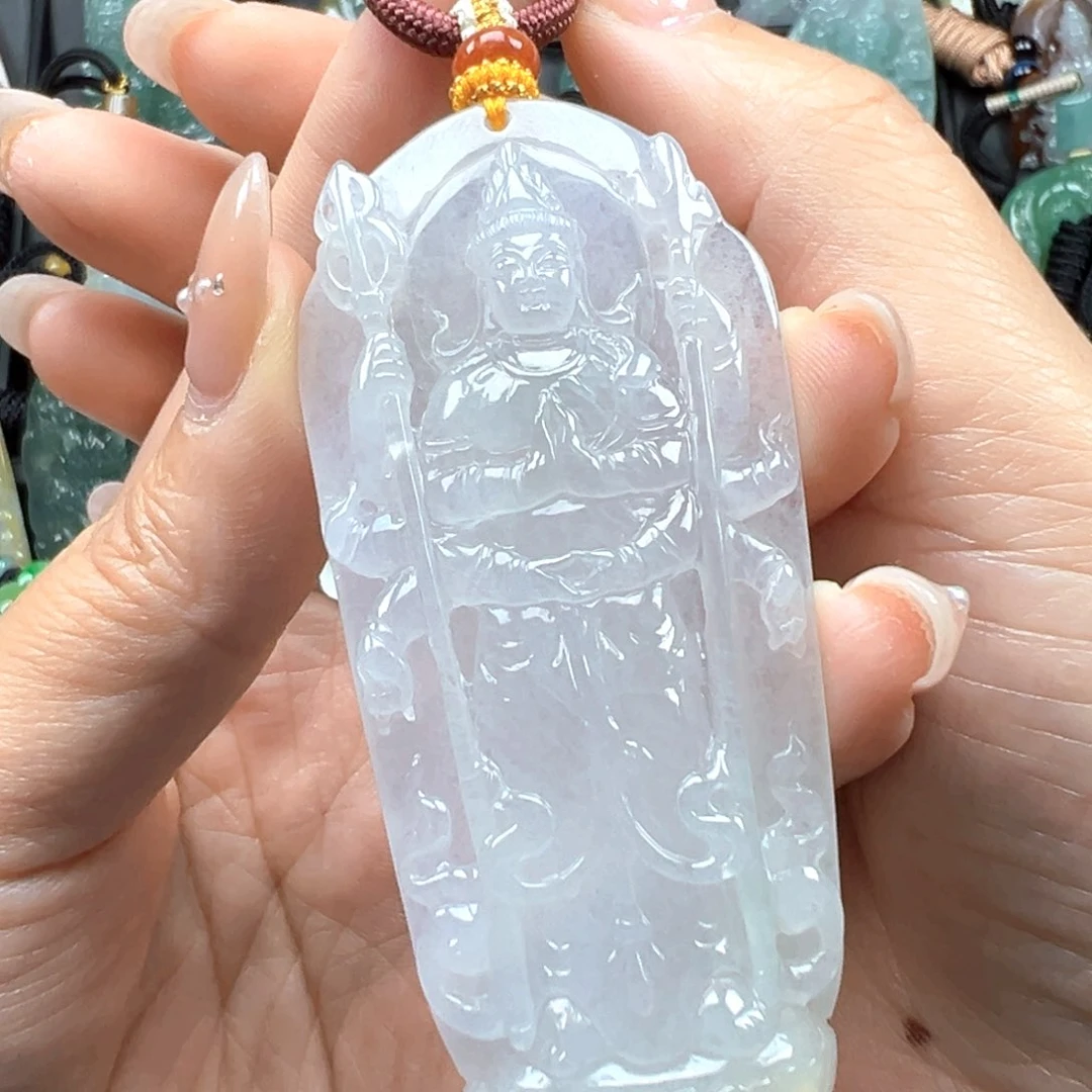 翡翠未镶嵌颈饰千手