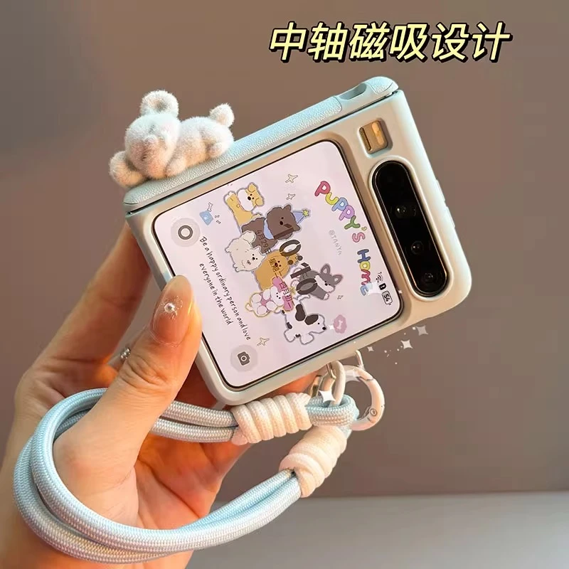 适用华为Pura X典藏版手机壳阔折叠磁吸考拉新款防摔全包女保护套