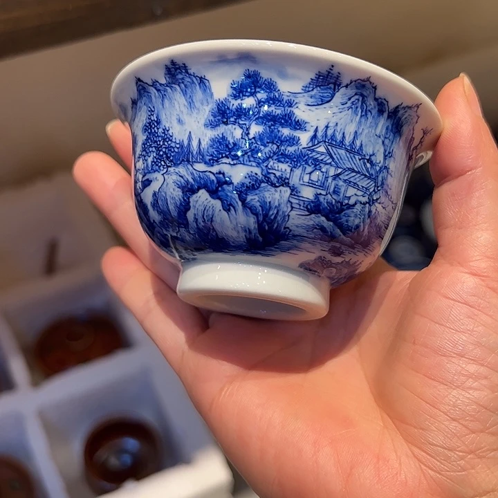 妙然天成细工压手杯