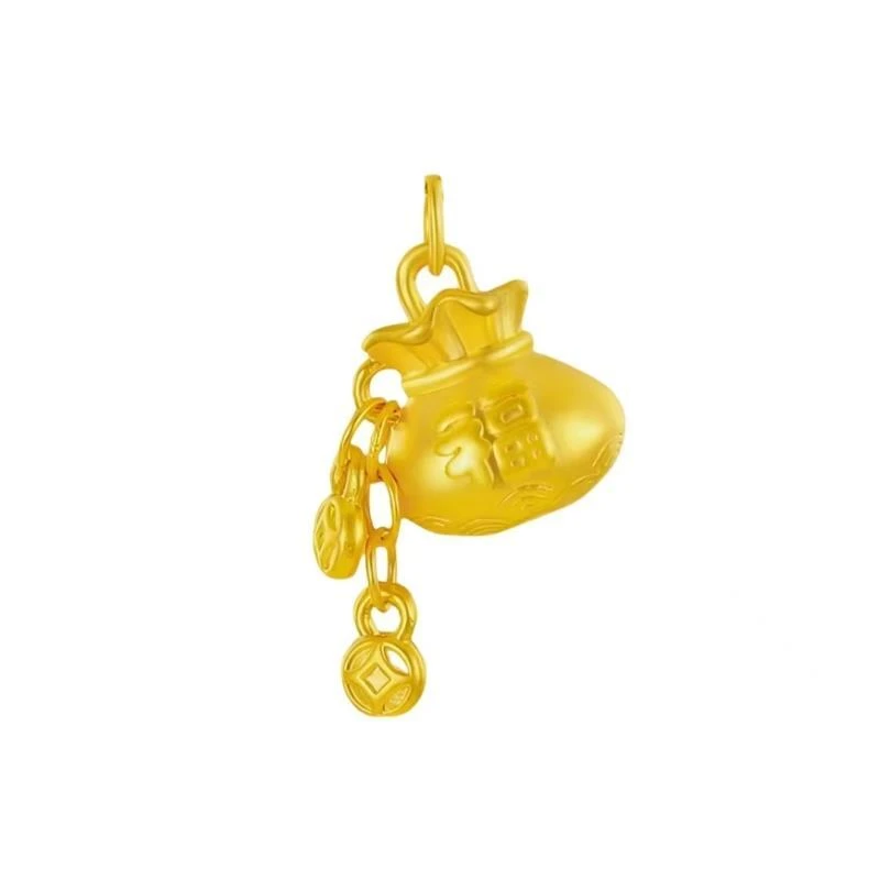 【金展珠宝】足金 钱币福袋  圆扣