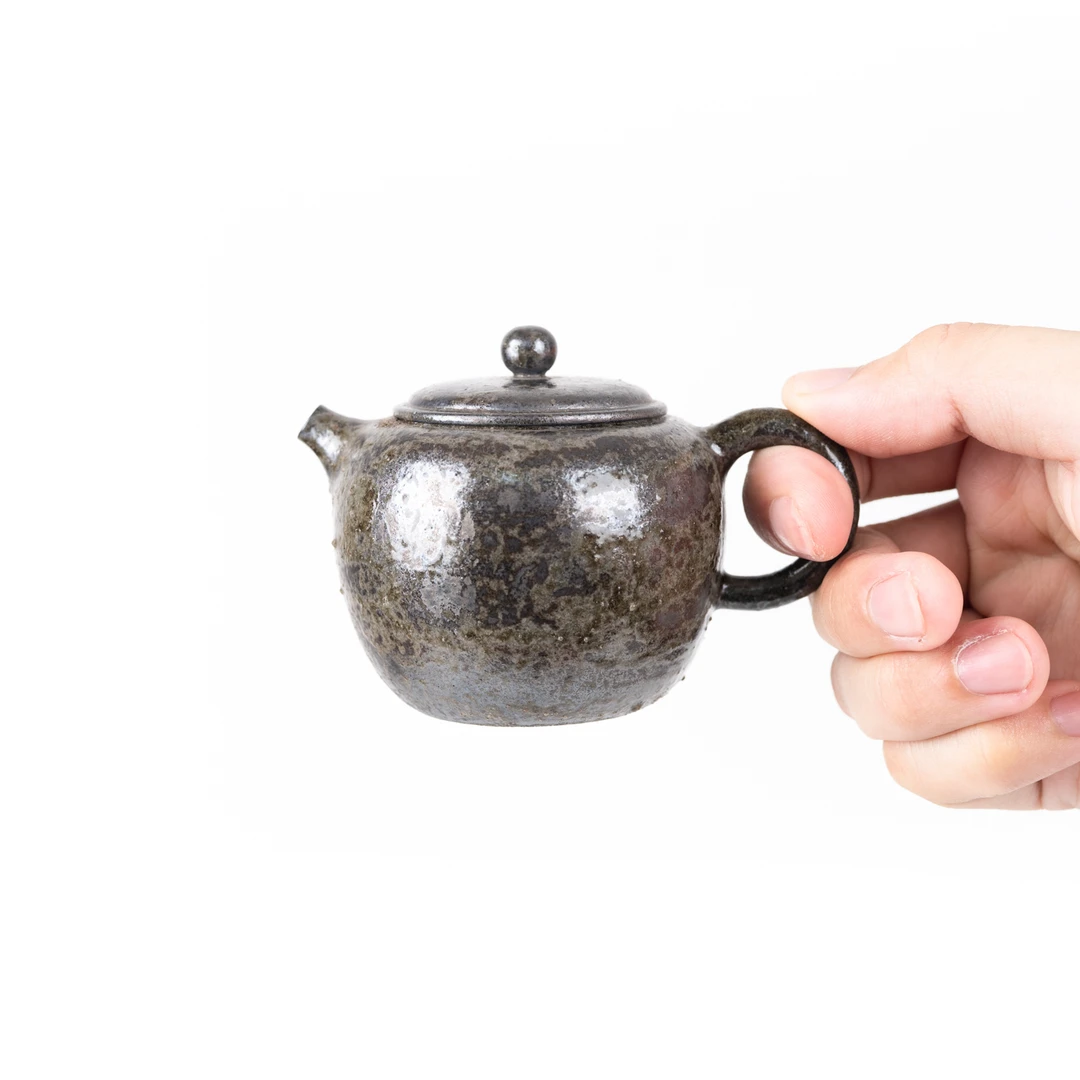 清圆壶 柴烧135ml 广西坭兴陶全手工茶具