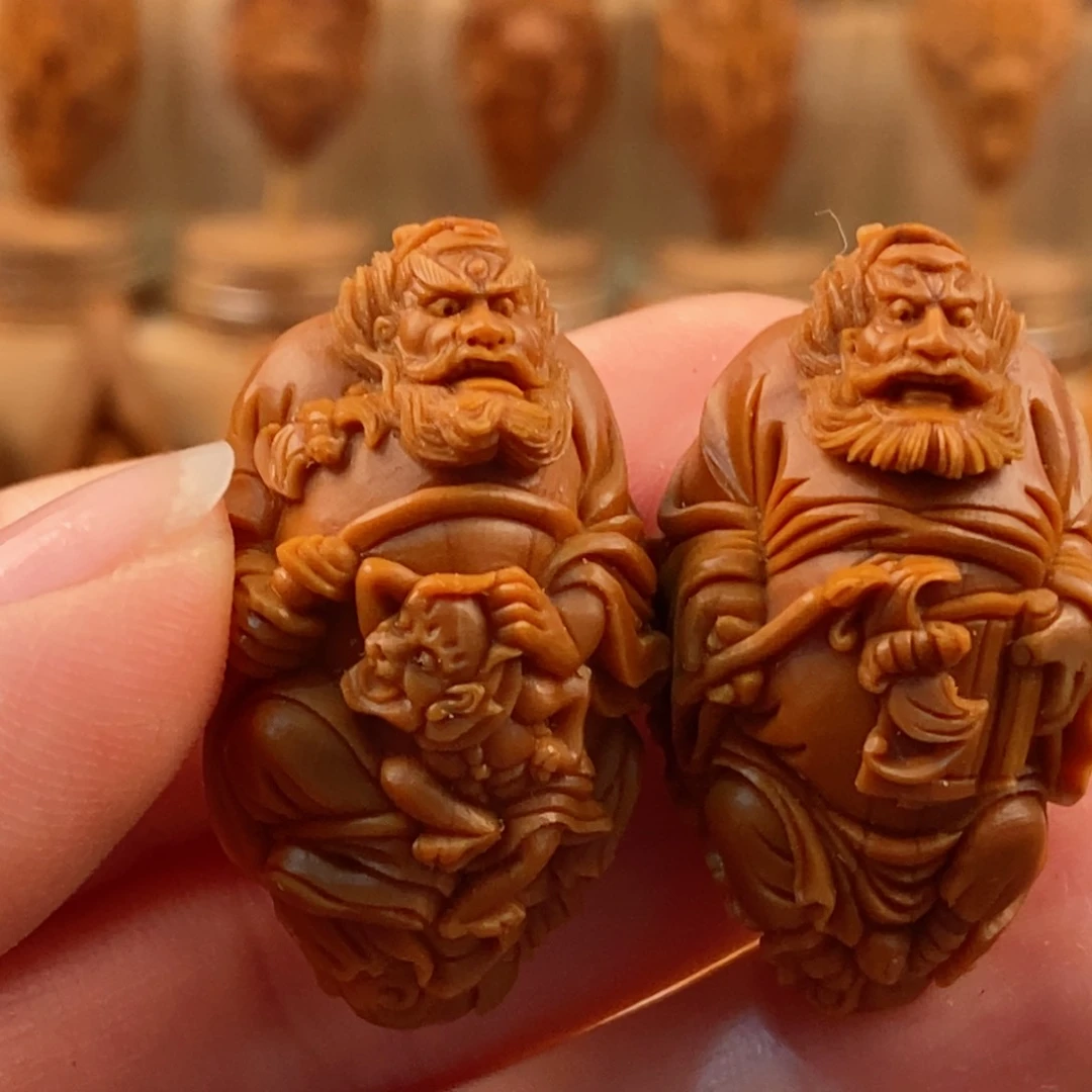 橄榄核手串/手链看***儿钟馗2颗