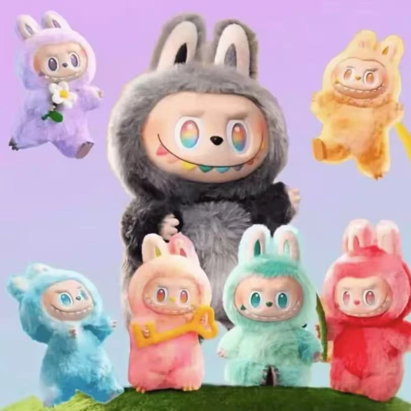 LABU拉布3.0公仔挂件三代玩偶马卡龙前方高能搪胶钥匙扣