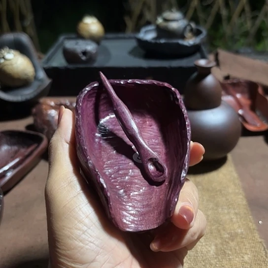 紫罗兰手工制作茶则