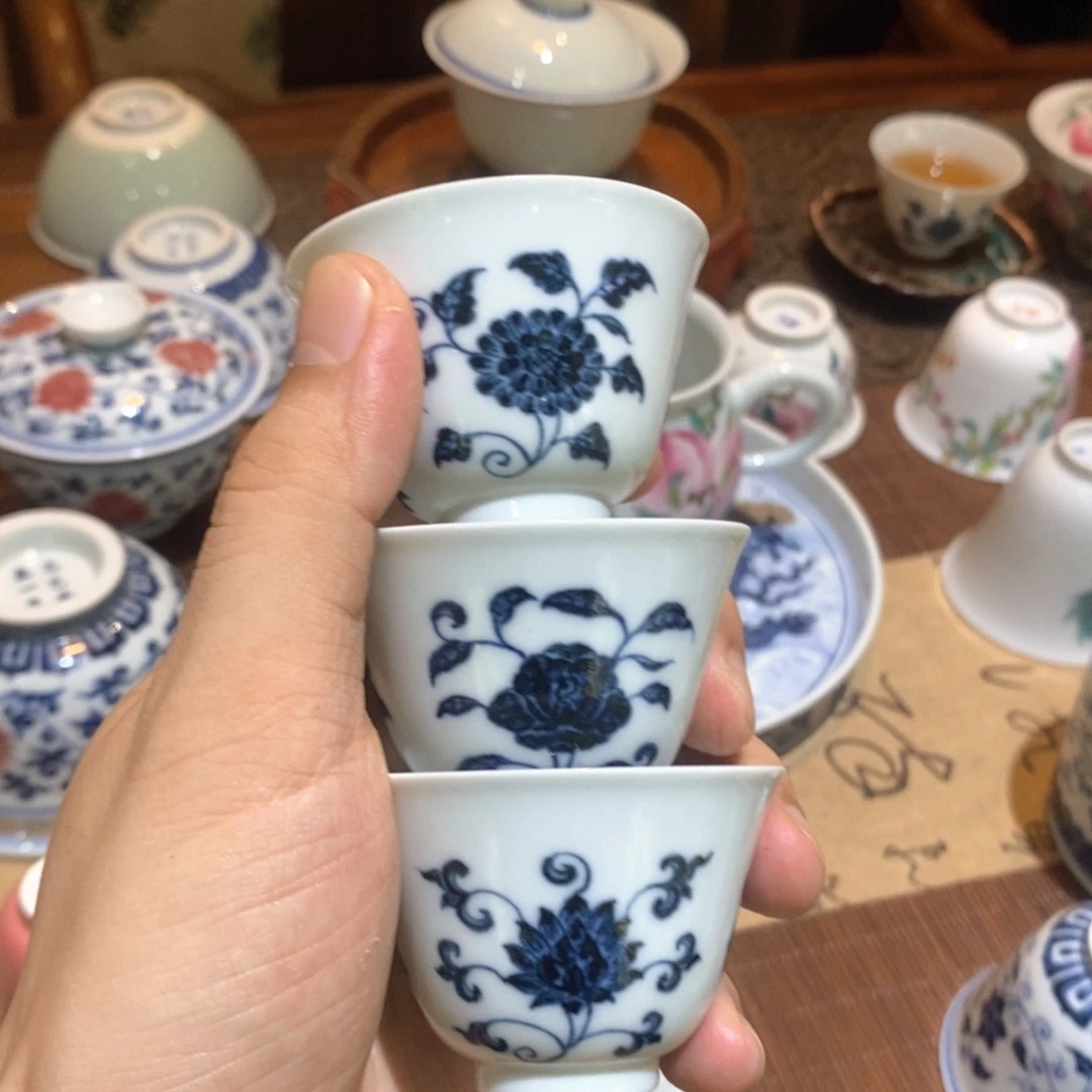 3只一起开播福利景德镇纯手绘茶器