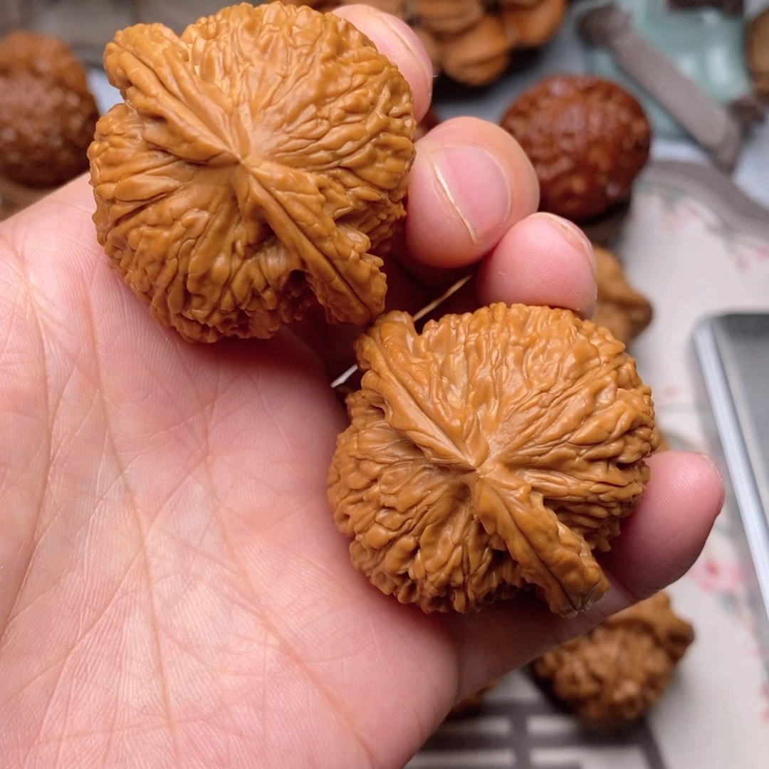 【闪购商品】文玩核桃把件白狮子42