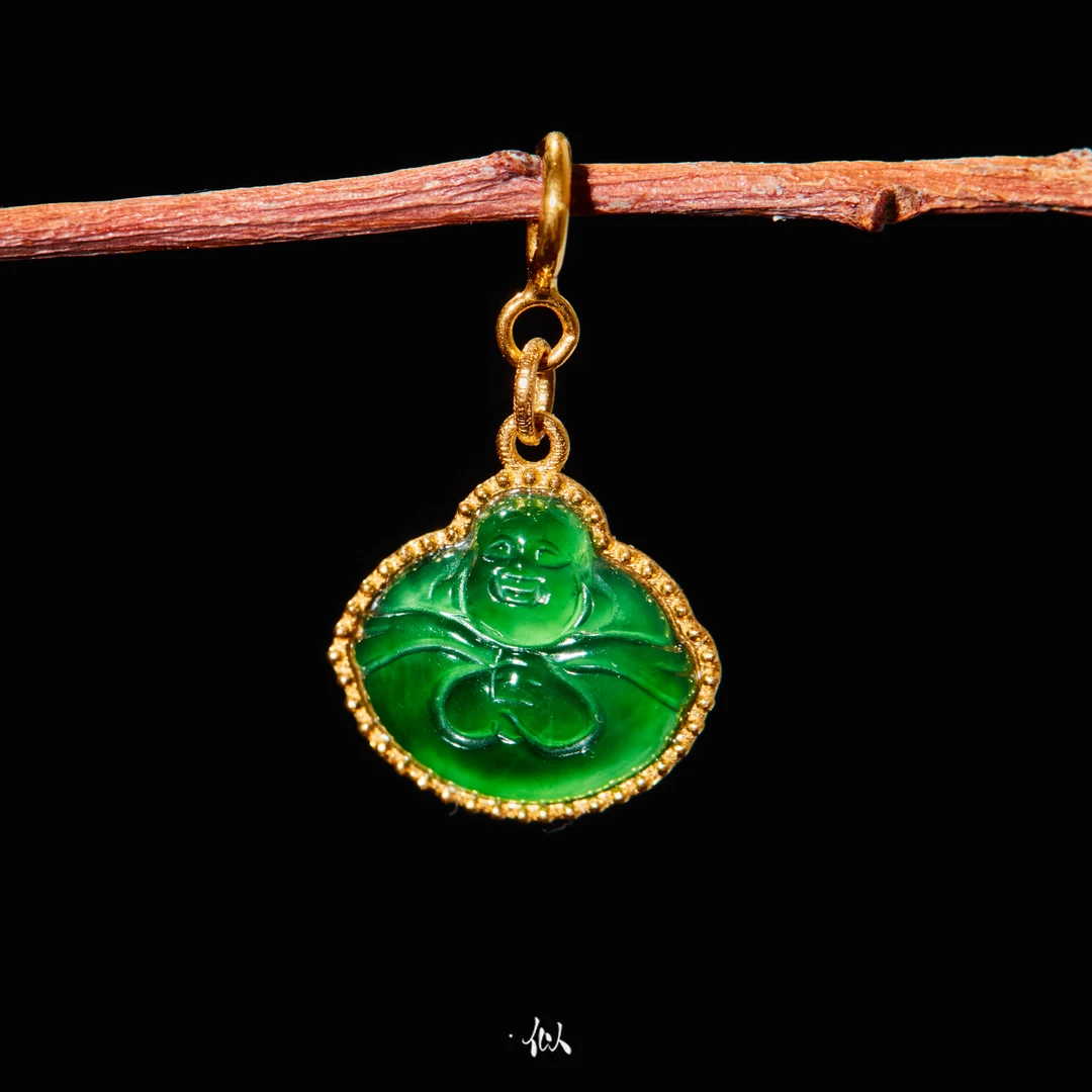 【怀安】·似梓珠宝· 18K抱抱佛滴溜 SZCC440556