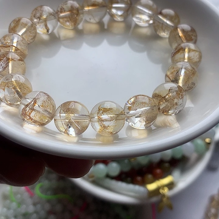 翡翠散珠卡11金珀锦里水晶