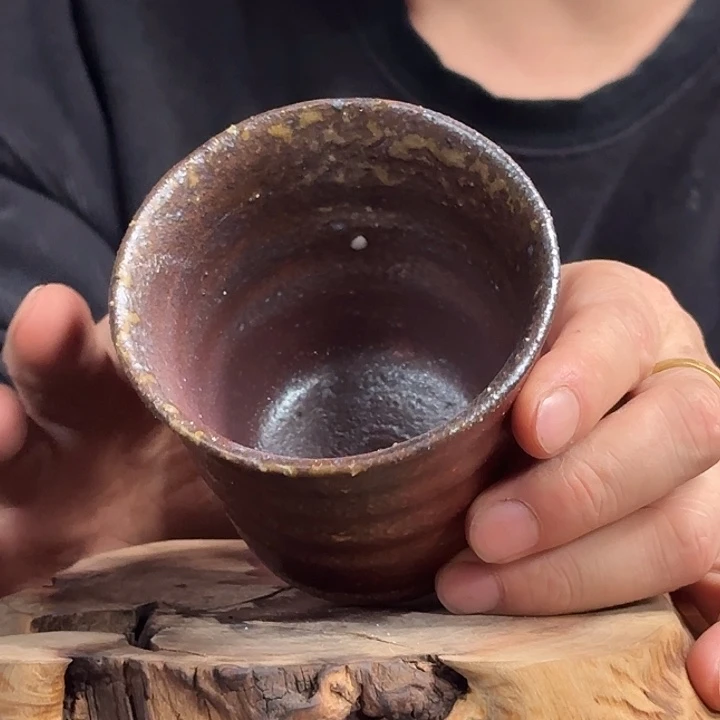 紫砂柴烧大杯杯杯