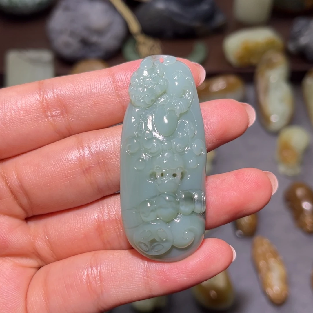 和田玉（碧玉）未镶嵌挂件