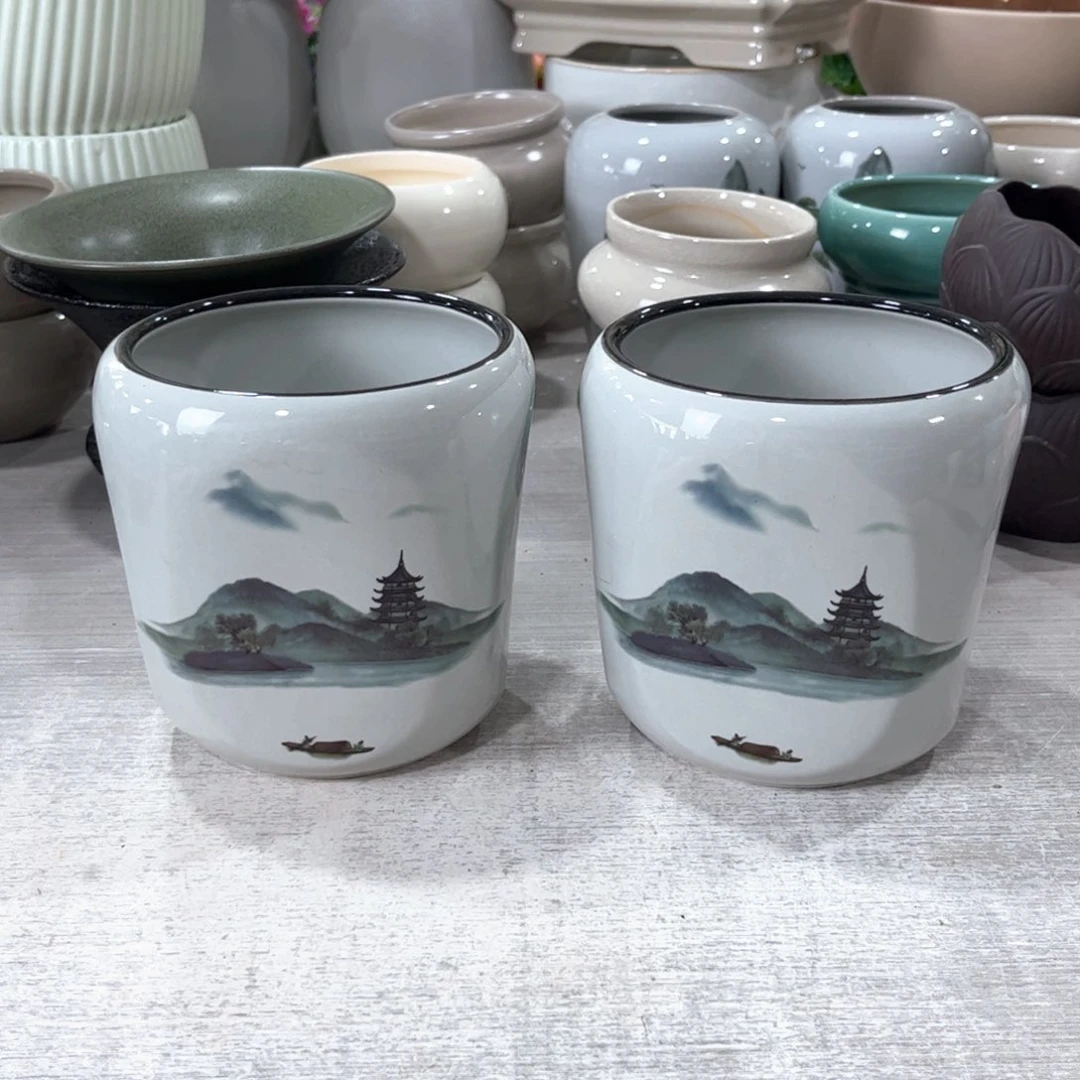 口径   11*13陶瓷绿植多肉微瑕花盆