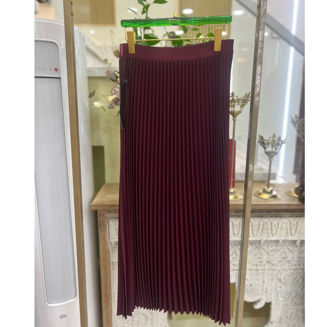 新款高腰显瘦百褶裙高级感气质百搭半裙