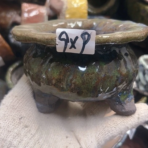 红陶粗陶花盆手工