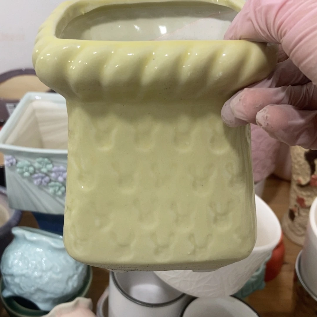 红陶高温陶瓷花盆