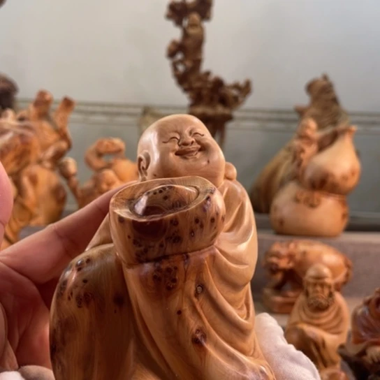 新***程柏木（崖柏） 崖柏工艺品手把件