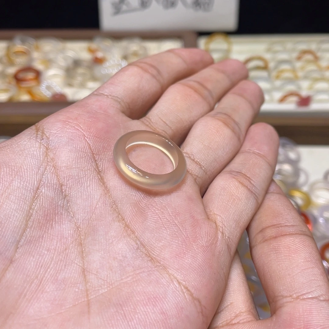 未镶嵌戒指玛瑙/玉髓61号港12