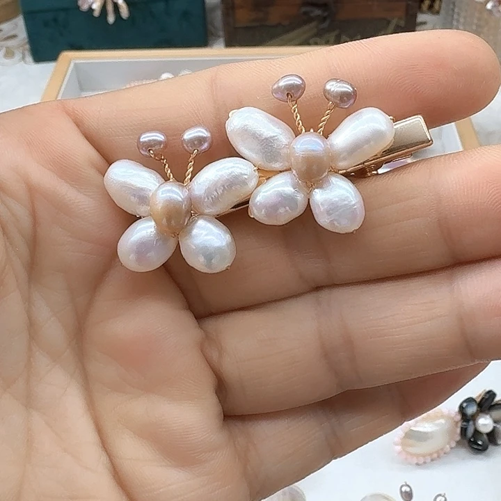 未镶嵌发饰淡水珍珠