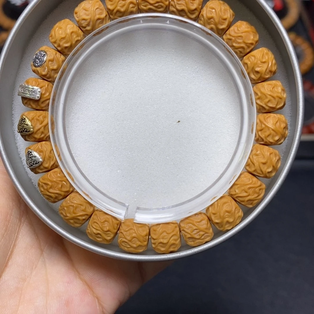 猴头核桃手串全品套标虎须尺寸10+单号64