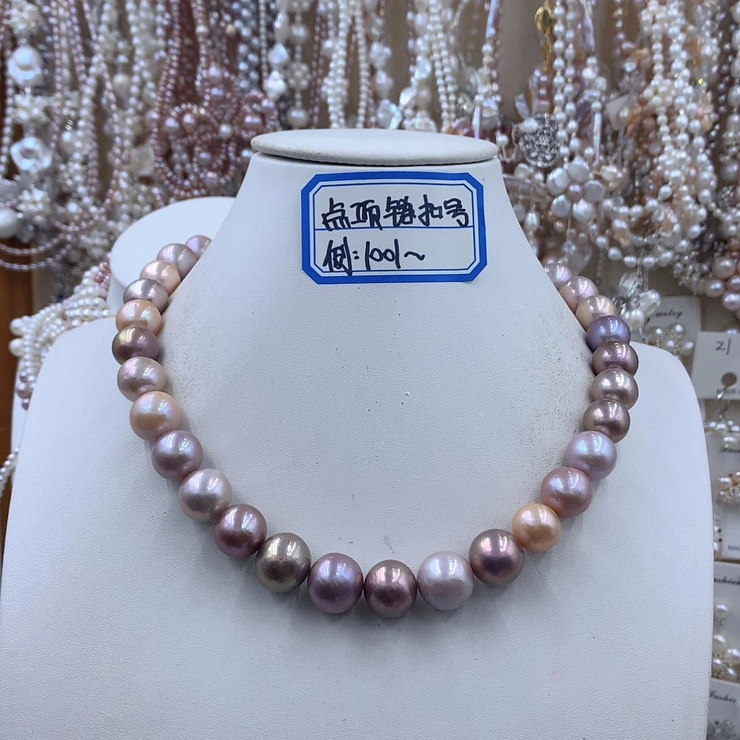 小***瑶项链耳饰银S925镶嵌淡水珍珠