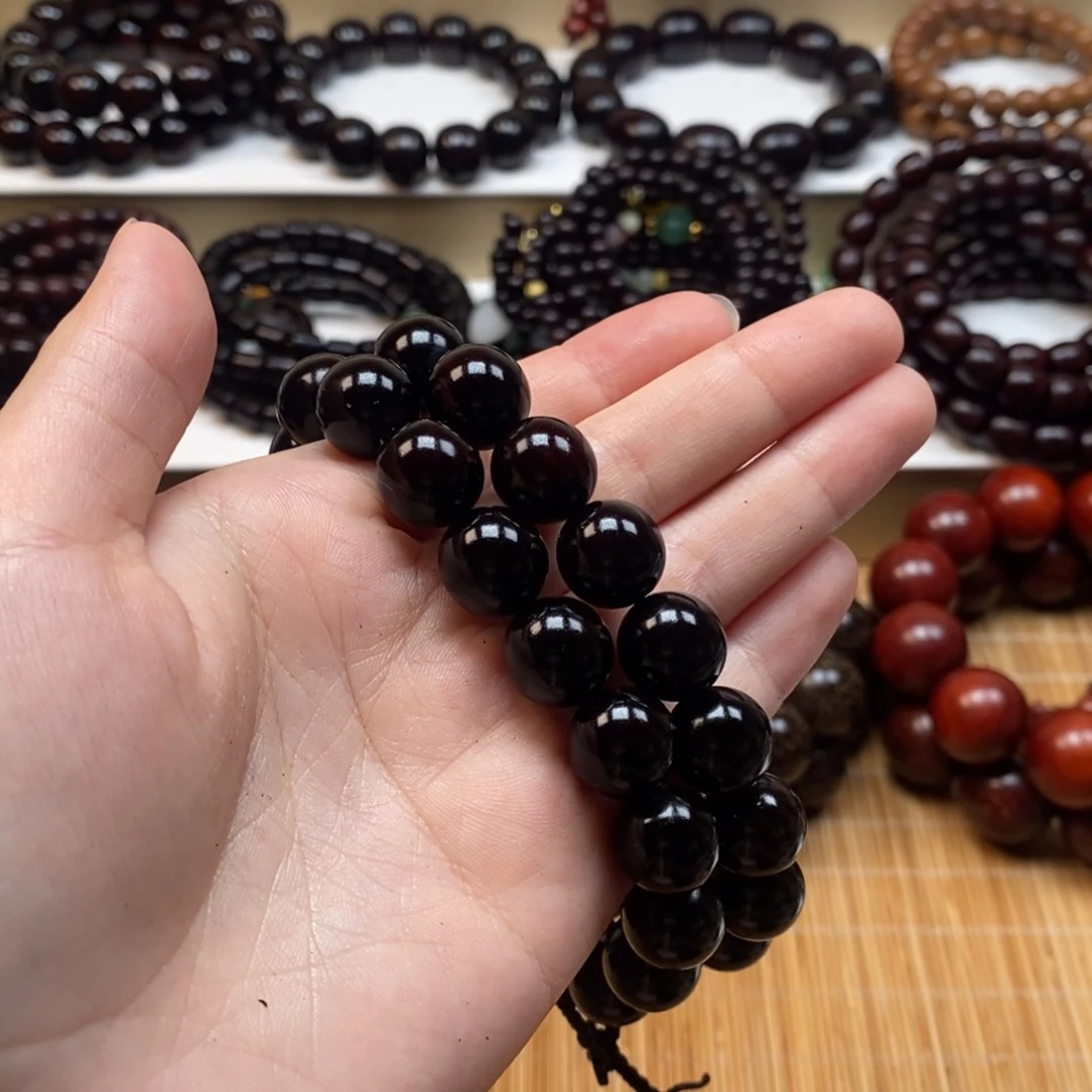 结***经檀香紫檀（小叶紫檀）1.2手持玻璃底