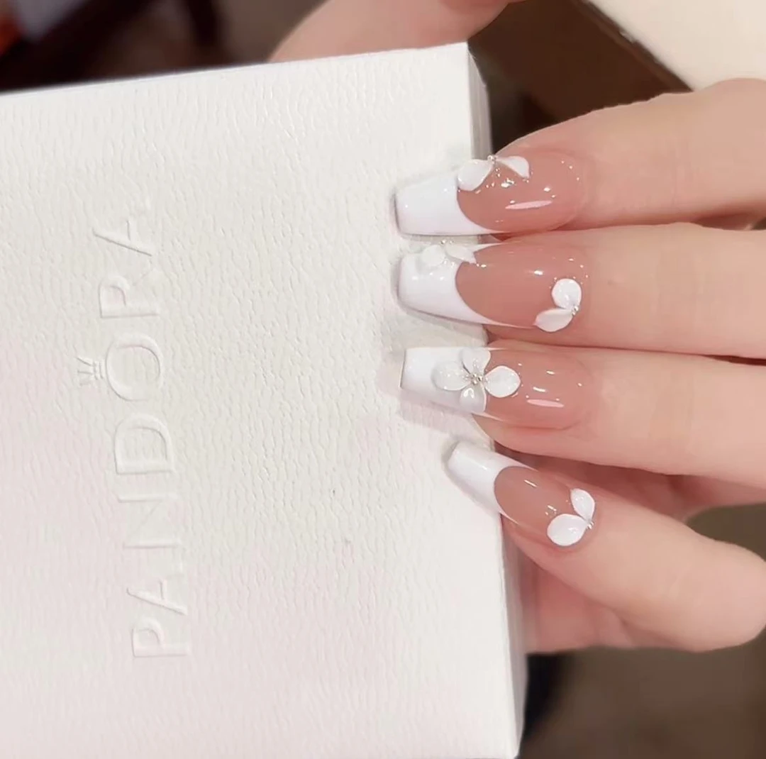 大场【茉莉奶白】MAOMAO重工纯手工穿戴甲穿戴甲